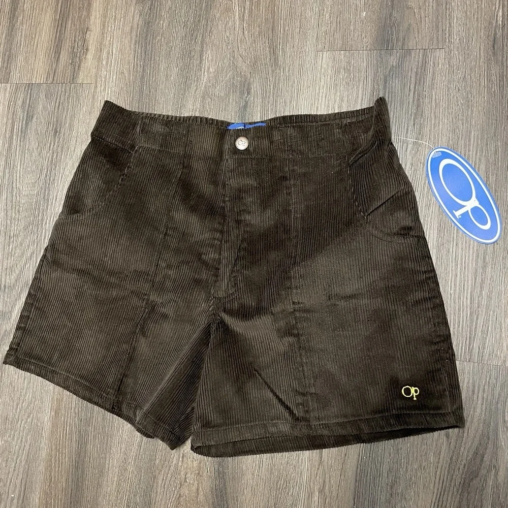 Vintage Pacific Ocean Brown Corduroy OP Shorts Surf Skate Dogtown Adult 34 NWT